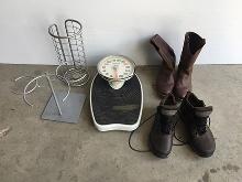 Scale, Size 11 1/2 Boots, Size 12 Shoes and Etc.