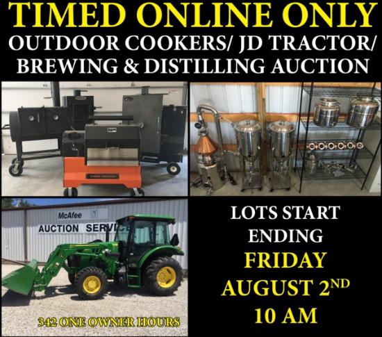 Outdoor Cookers/JD Tractor/ Brewing & Distilling