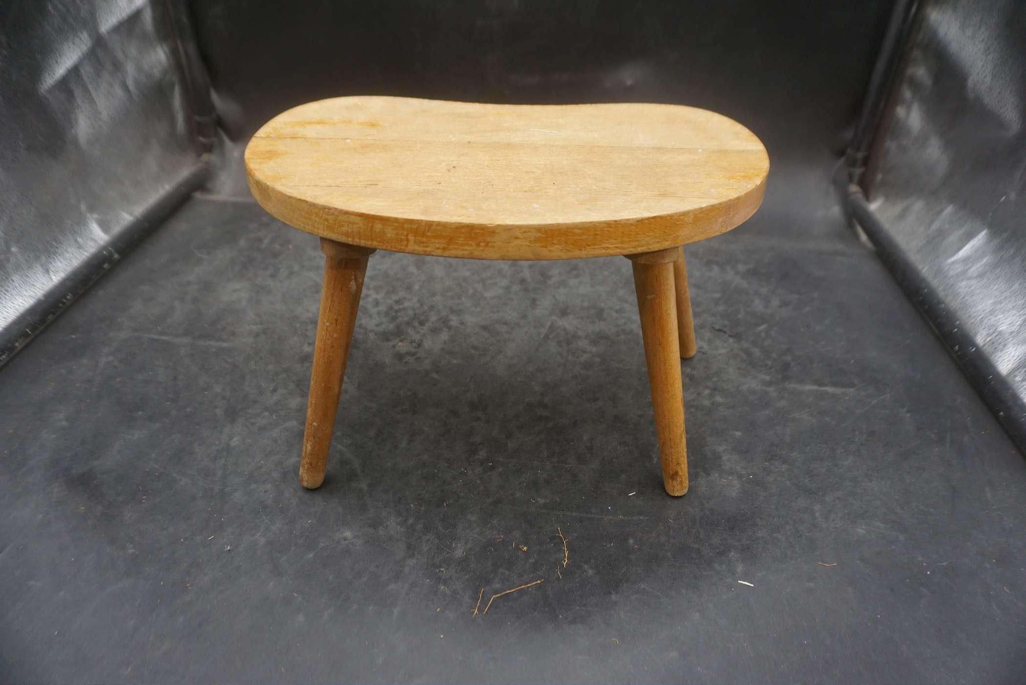 Wooden Stool & Sweep