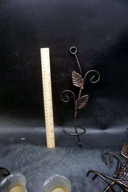 Goblet, Candle Holders, Metal Candle Holder Wall Decor