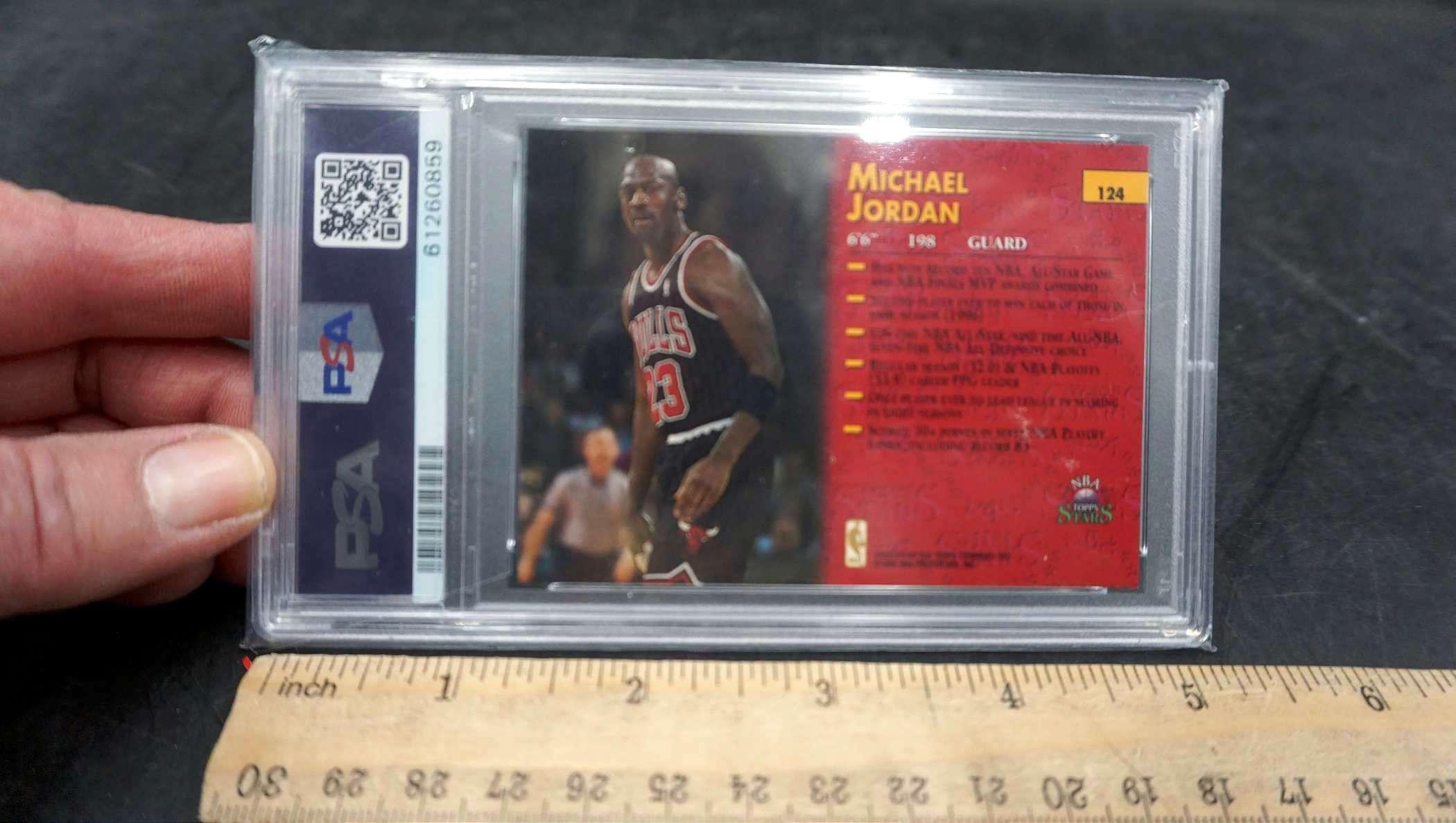 Psa Graded 1996 Topps Nba All Stars Basketball Card - Michael Jordan