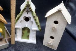 3 - Wooden Bird Houses