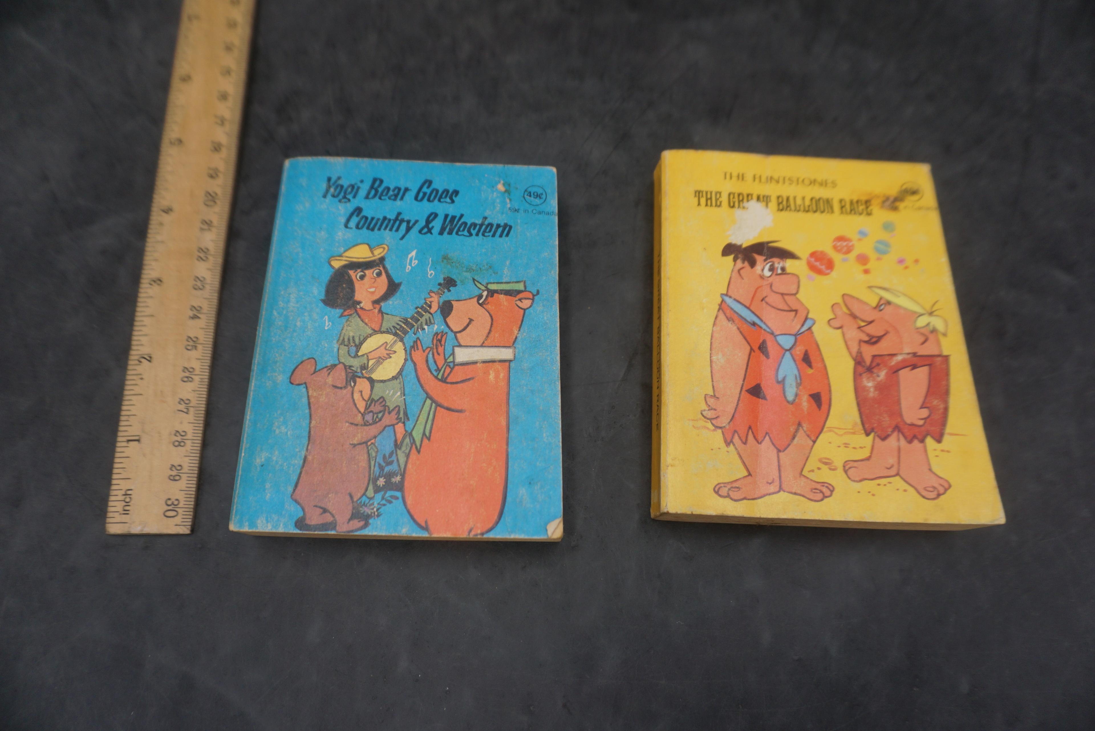2 Books - Yogi Bear Goes Country & Western, The Flintstones The Great Balloon Race