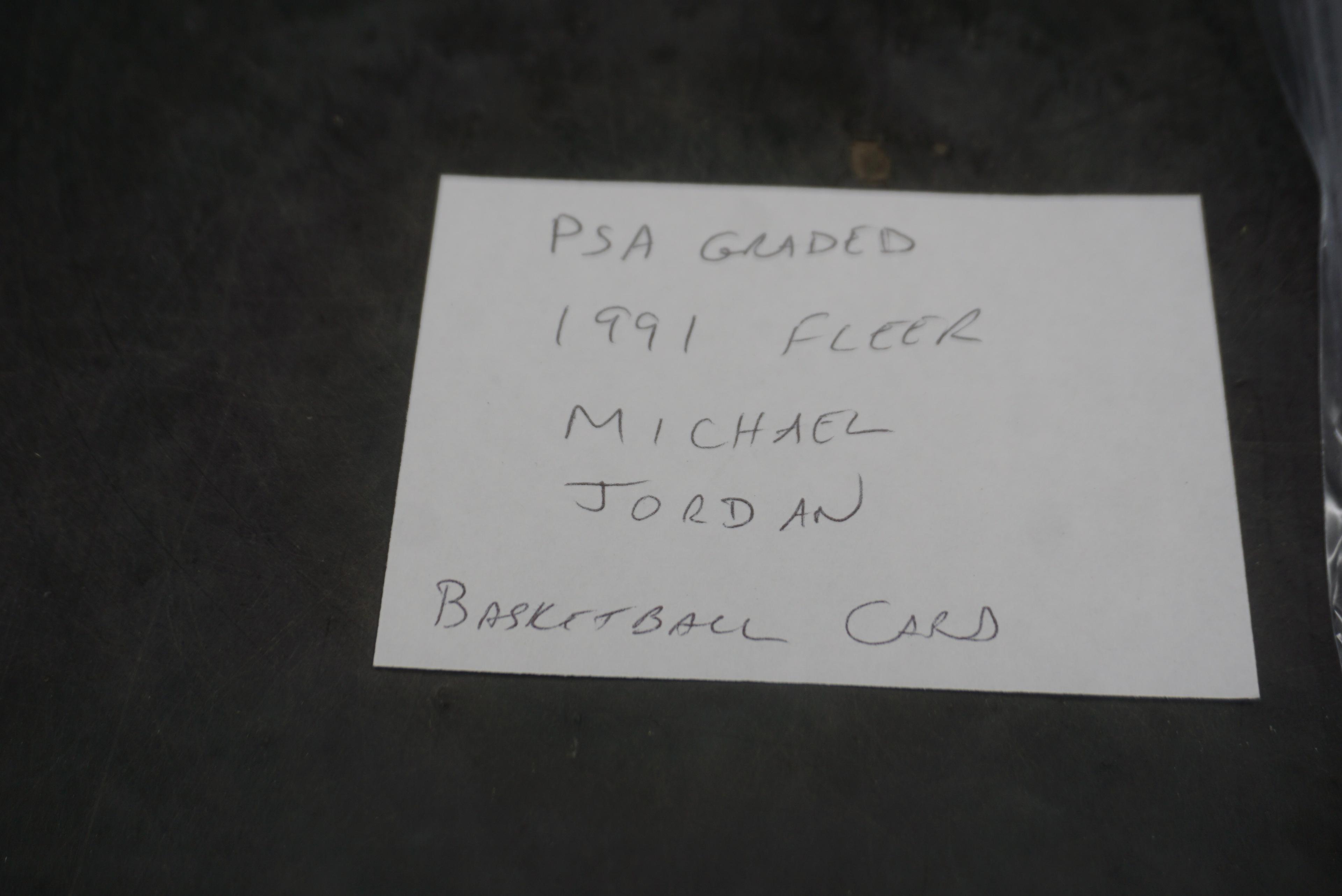 Psa Graded 1991 Fleer Michael Jordan Basketball Card