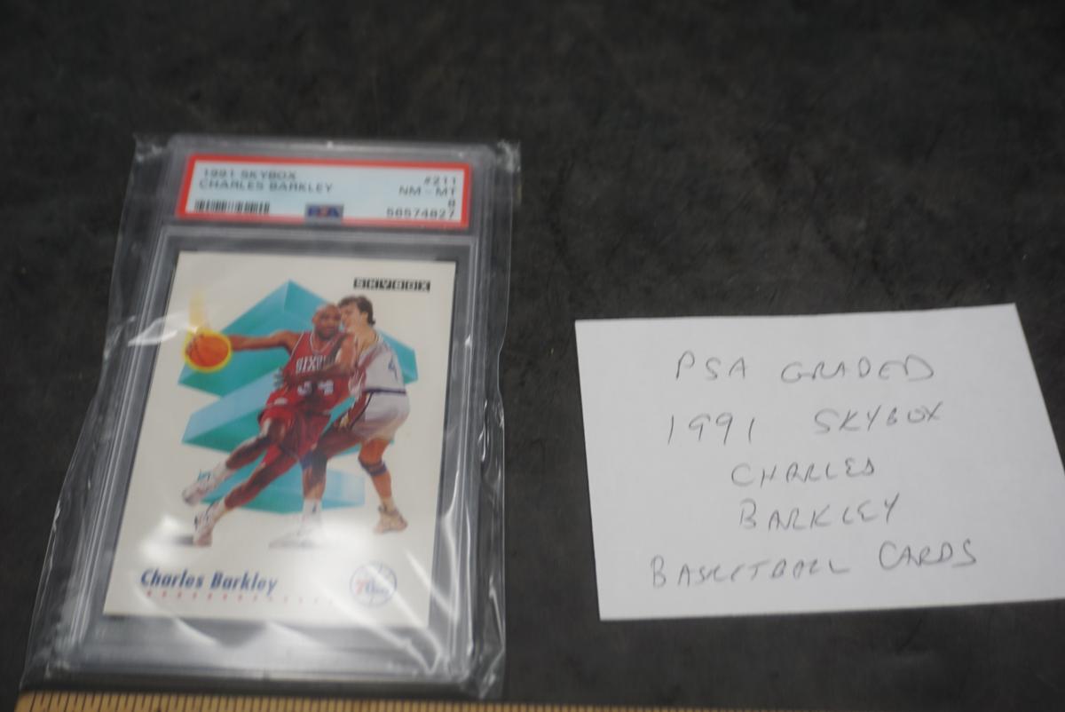 Psa Graded 1991 Skybox Charles Barkley Basketball Card