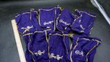 7 - 1980'S Era Crown Royal Purple Velvet Bags