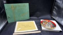 Photo Book, Family Living Record Book & '92 Christmas Plate