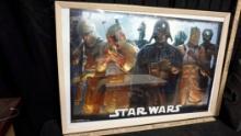 Framed Star Wars Bounty Hunters Picture