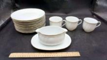 Mikasa Plates, Mugs, Plate & Gravy Boat