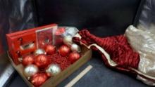 Tree Skirt, Ornaments, Beads, Goose Items