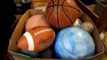 Assorted Balls - Soccer, Football, Baseball & More