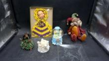 Figurines, Precious Moment Gumball Machine, Candle Holder, Doll & Bear Jester