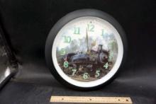 Round Train Wall Clock (Battery Operated)