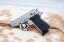 Rare Walther Stainless model PPK/S, caliber 22 LR, Serial number WF002524, SA/DA