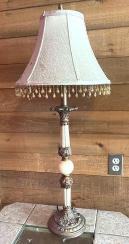 Set of End Tables and 2 Lamps