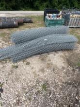Pallet of chain-link fence of chain-link fence