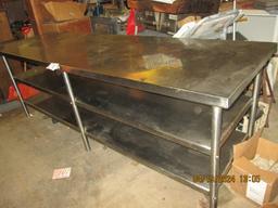 heavy duty stainless steel table
