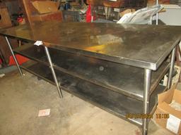 heavy duty stainless steel table
