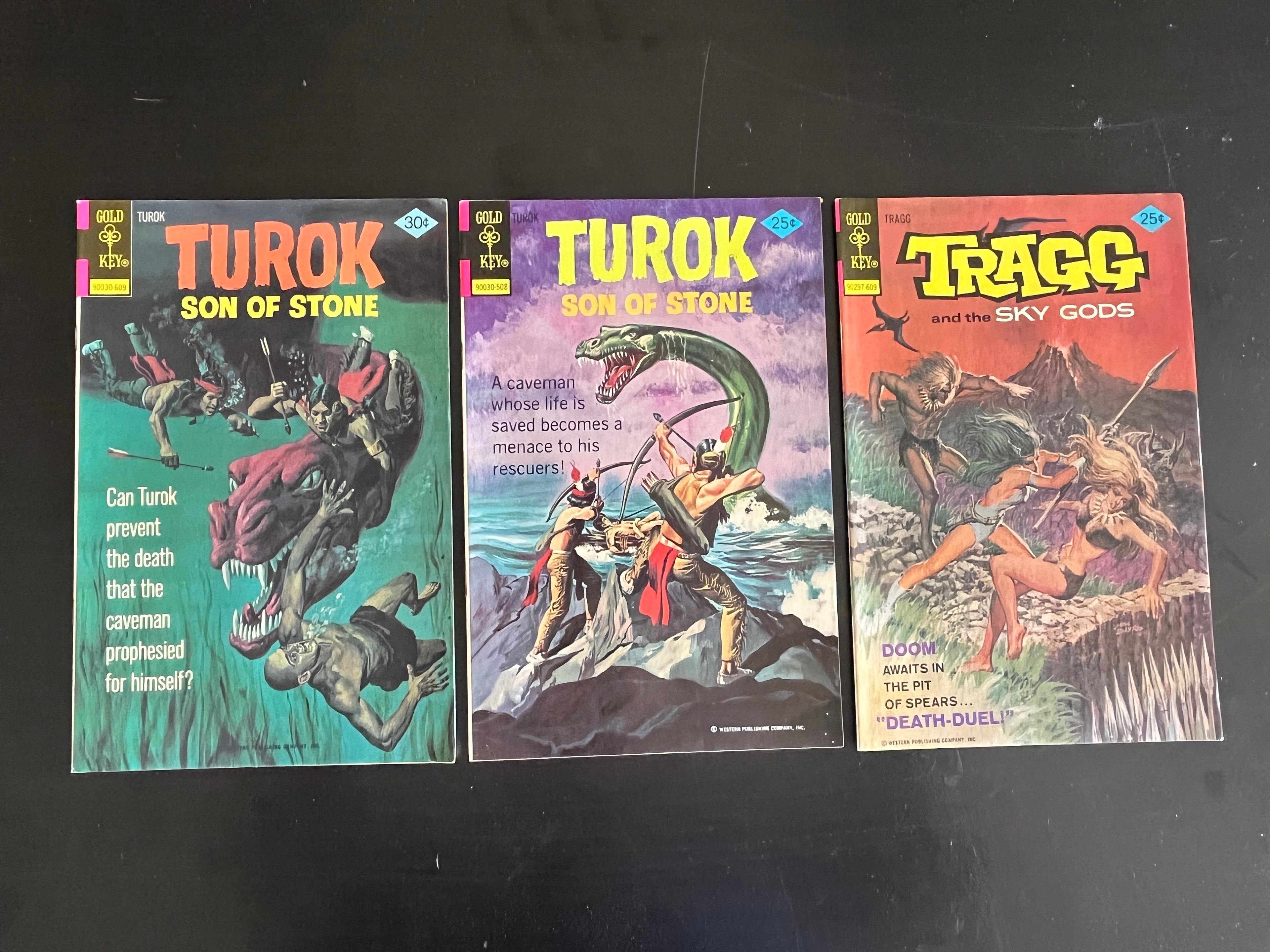 Tragg & Turok/Gold Key Comics Group of (3) Bronze Age Issues