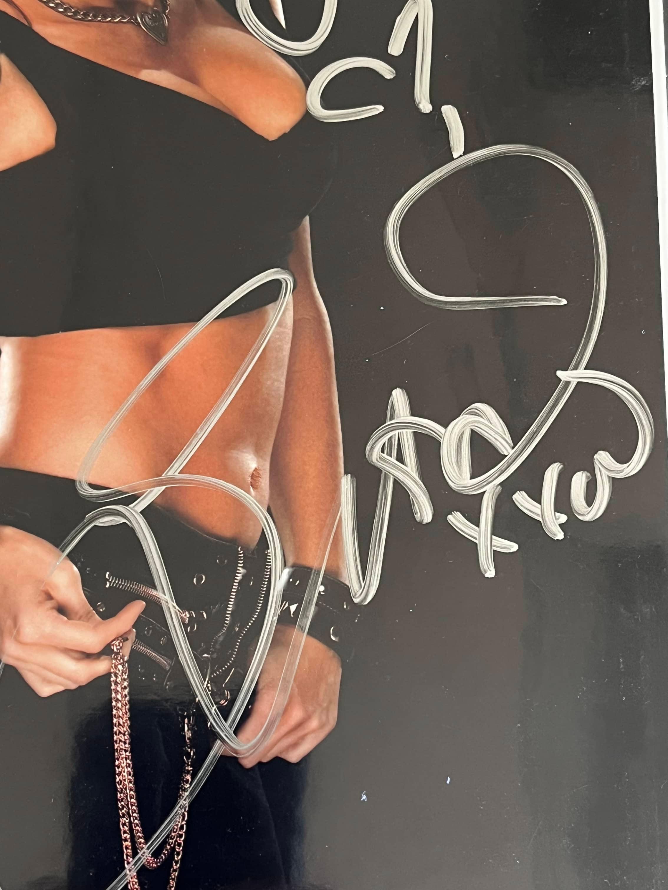 (2) Autographed Photos of WWE Wrestler "Lita"