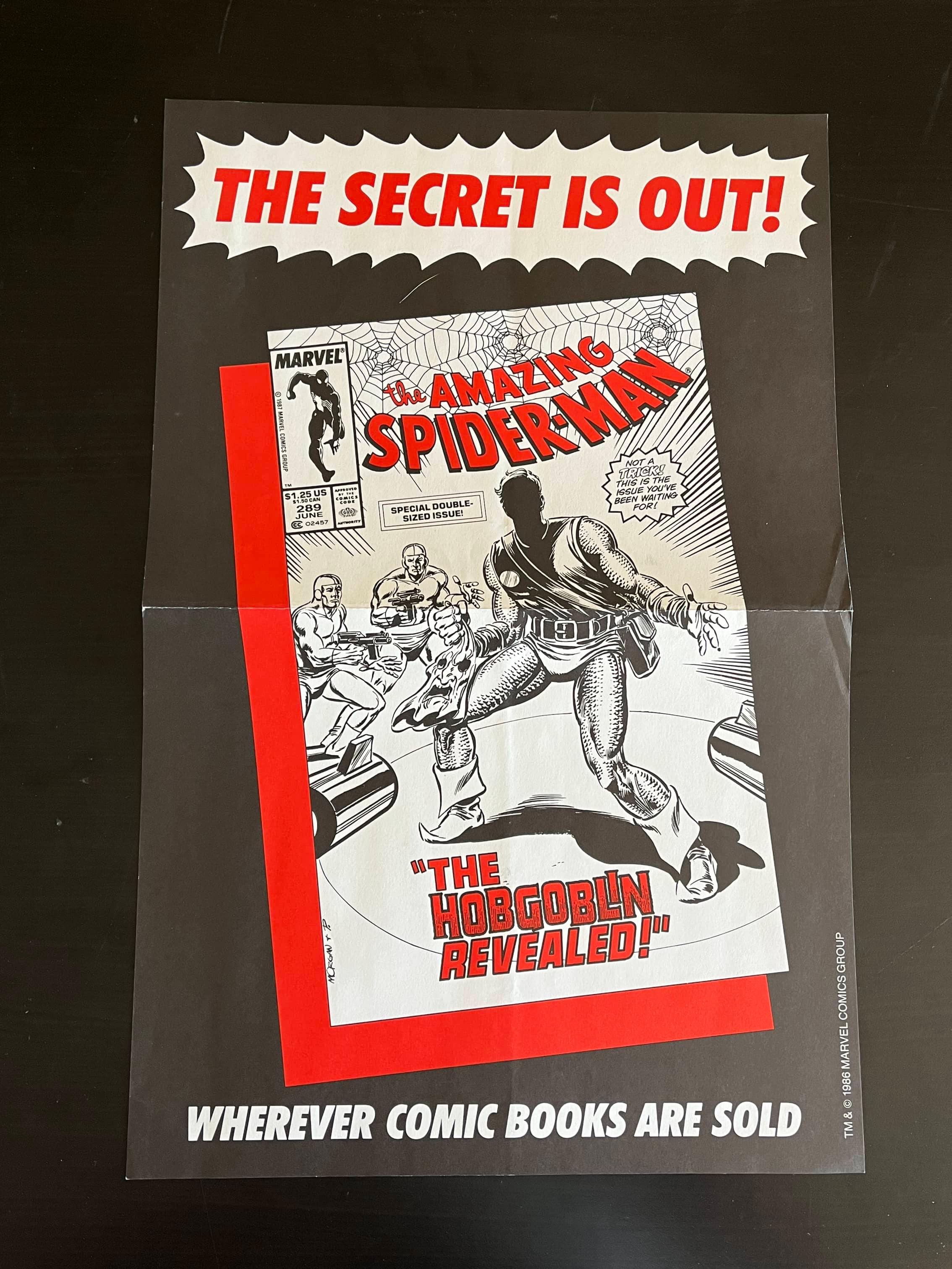 Amazing Spider-Man #289/1986 Promo Poster