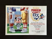 Disneyland Pigskin Classic II Promotional Postcard Florida State vs Brigham Young Vintage 1991 Footb