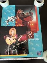 Gibson Guitar Poster For the Rock Band Great White 18x24
