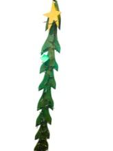 TALL WOODEN SLIM LIT CHRISTMAS TREE - PICK UP ONLY