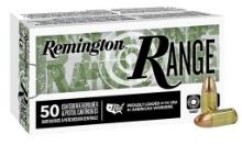 Remington Ammunition R27778 Range 9mm Luger 115 gr Full Metal Jacket FMJ 50 Per Box 20 Cs