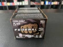 Federal - Punch - 20 Round Box - 25 Auto