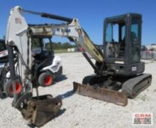 2011 Bobcat E35 ZTS Mini Excavator, Diesel, Cab, Heat, Air, 4,885 Hrs Hydraulic Bucket Exchange, 16"