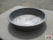 17" x 3.5" Round Galvanized Pan *HRT