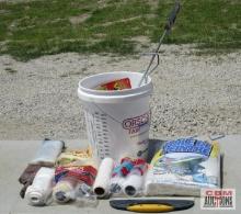 Bucket of Painting Supplies & Misc.... *HRF