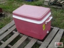 Red Rubber Maid Cooler