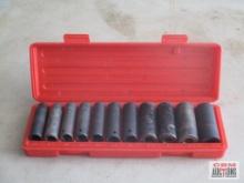 Tekton...11pc. SAE 1/2" Drive Deep Well, 6pt, Impact Socket Set w/ Molded Storage Case... *ALB