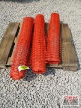 High Visibility Orange Safety Barrier Fencing - Various Sizes...