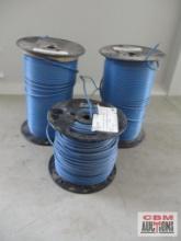 3 Partial Spools of Blue 12AWG Tracer Wire *BLM