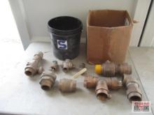 Bucket of Assorted Brass Fittings... *BLF