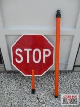 Hand Held Double Sided Stop/Slow Sign... ...