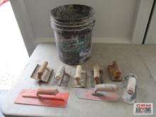 Bucket of Misc. Concrete Hand Tools... *BLF