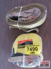 Big Top 66883 2" x 27' Ratchet Tie Down... Yellow Tie Down w/ J Hook *CLT