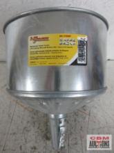 LuMax LX-1708T Galvanized Tractor Funnel w/ Locking Tabs & Screen, 8QT.