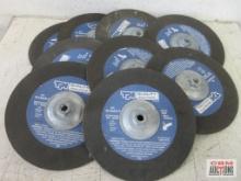 TPI Quality Abrasive Products 20472 9" x 1/8" x 5/8" -11 Grinding Wheels , T27-A24R - Set of 9