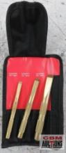 Mayhew 67001 3pc Brass Scraper Set w/ Storage Pouch Scrapers: 3/8" - 10mm 1/2" - 13mm 5/8" - 16mm ..