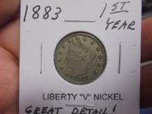 1883 Liberty "V" Nickel