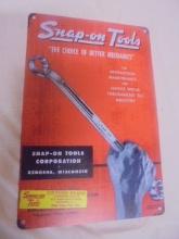 Snap-On Tools Metal Advertisement Sign