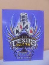 Hoyle No Limits Texas Hold 'Em Metal Sign