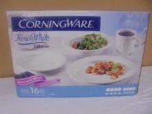 16pc Corningware French White Tableware Set