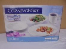 16pc Corningware French White Tableware Set