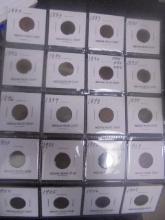 Group of 16 Assorted Date Indian Head Cents